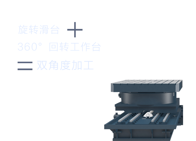 七轴角度深孔钻回转工作台